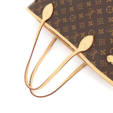 Louis Vuitton Monogram Neverfull MM Tote Bag Brown