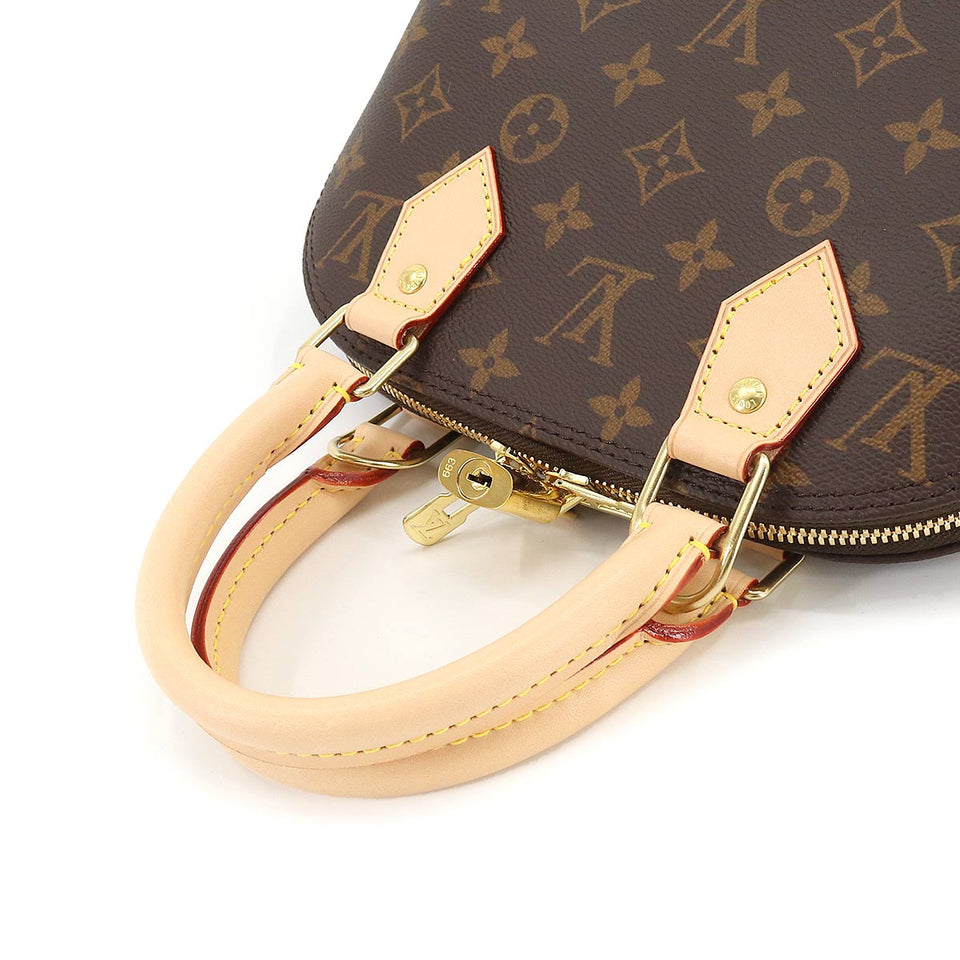 Louis Vuitton Monogram Alma BB 2 Way Hand Shoulder Bag Brown