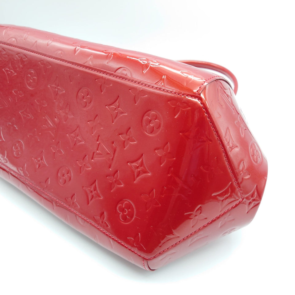 Louis Vuitton Sherwood GM Shoulder Bag Handbag Vernis Monogram Red