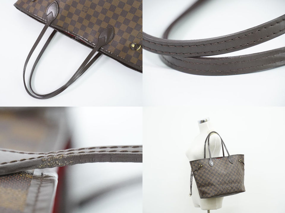 Louis Vuitton Neverfull MM Damier Ebene Tote Bag Shoulder Bag