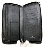 Louis Vuitton Long Wallet Zippy Wallet Vertical Damier Graphite Black