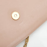 Louis Vuitton Pochette GM Chain Shoulder Bag Nude Beige Pink