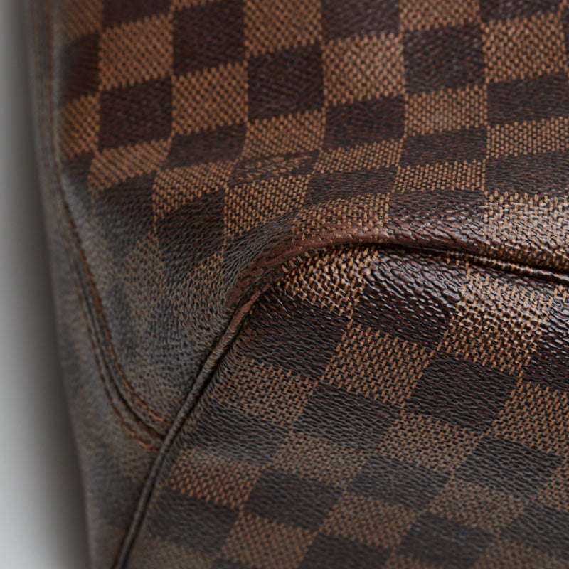 Louis Vuitton Damier Neverfull MM Shoulder Bag Tote Bag Brown