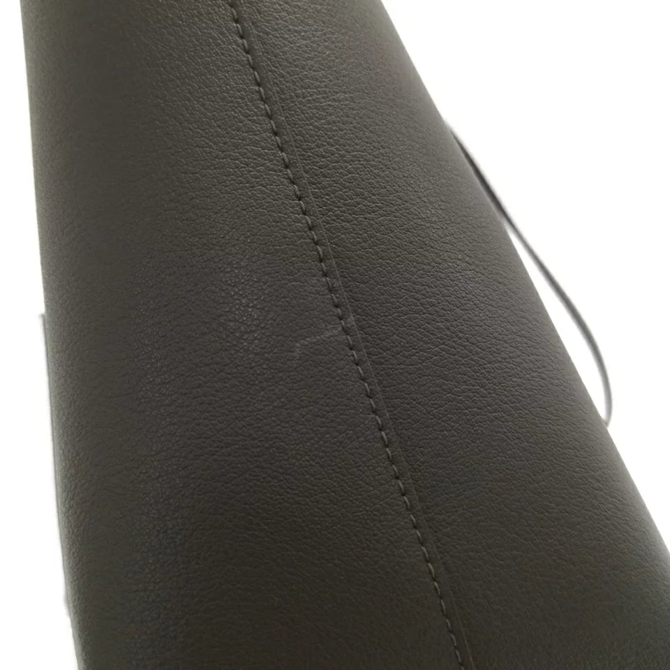 Saint Laurent- Paris Logo Print East Waist Leather Tote Bag Gray
