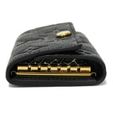 Louis Vuitton Key Case Multicle 6 Embossed Black