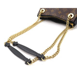 Louis Vuitton Monogram Surene BB Chain Shoulder Bag Leather Brown Noir