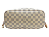 Louis Vuitton Neverfull PM Damier Azur Ivory Coated Canvas Handbag