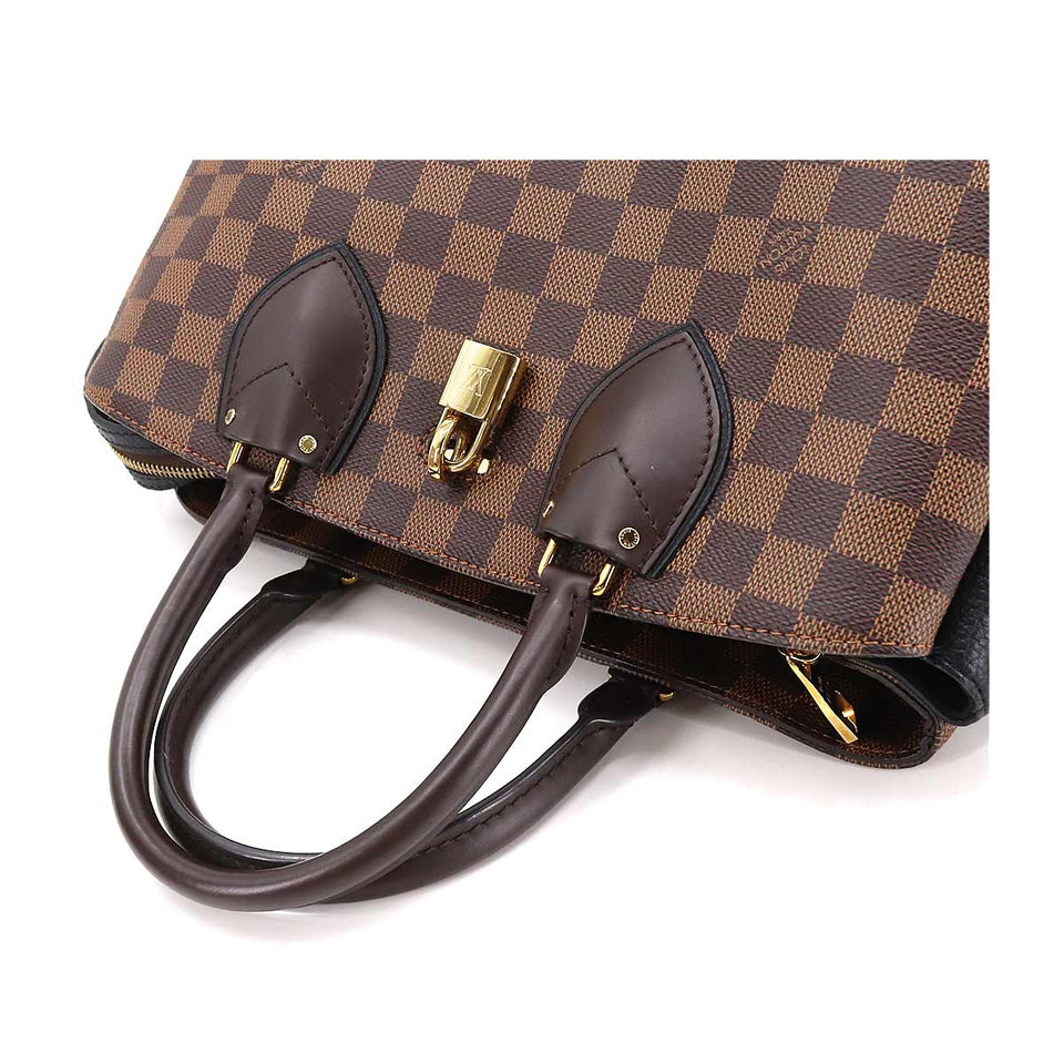 Louis Vuitton Damier Normandy 2 Way Hand Shoulder Bag Ebene Noir
