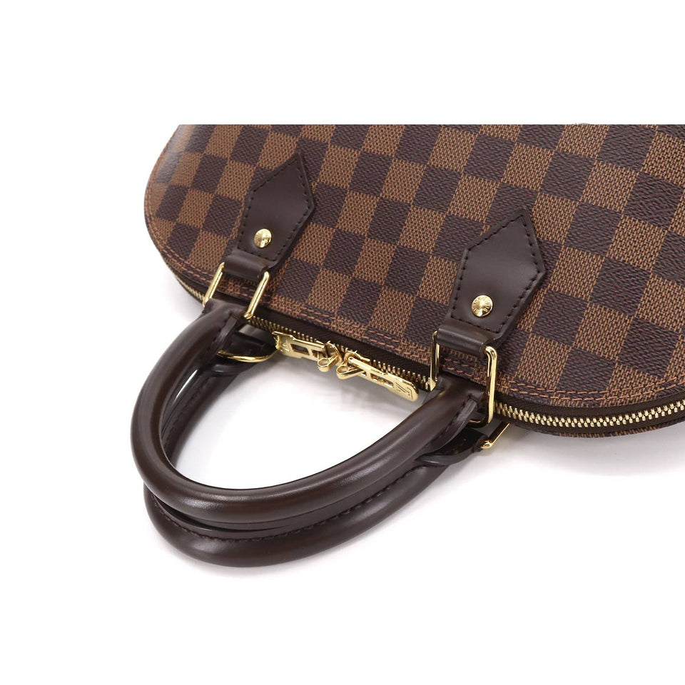 Louis Vuitton Damier Alma PM Hand Bag Ebene Brown