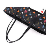 Louis Vuitton Game On Monogram Neverfull MM Tote Bag Noir