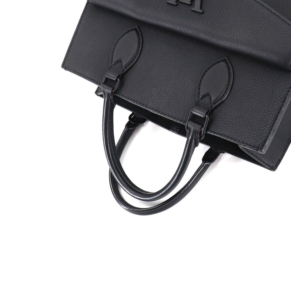 Louis Vuitton Lockme Tote PM 2 Way Shoulder Bag Leather Noir Black