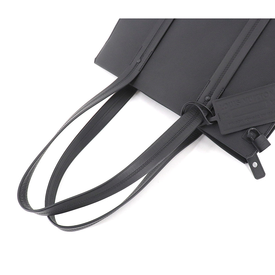 Louis Vuitton Aerogram Takeoff Tote Bag Leather Black