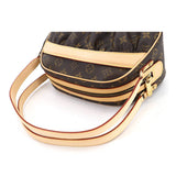 Louis Vuitton Monogram Clara Hand Bag Brown Gold Metal Fittings