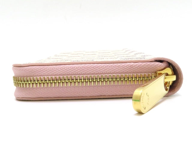 Louis Vuitton Wallet Zippy Wallet Damier Azur Rose Ballerine
