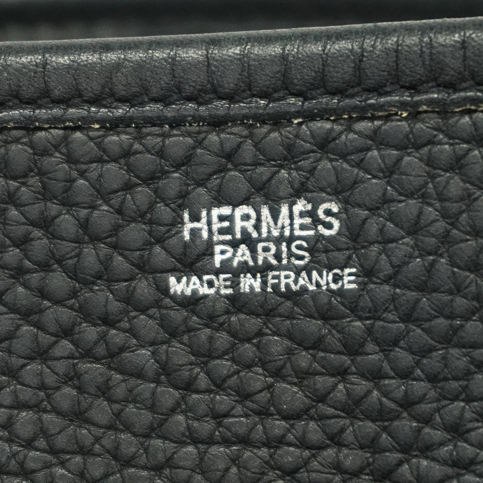 Hermès Evelyne-Style Shoulder Bag Black Taurillon Clémence Leather (31cm)