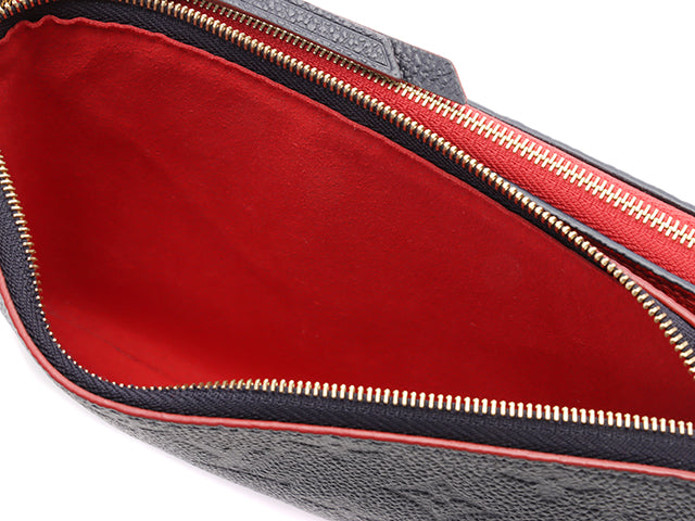 Louis Vuitton Monogram Implant Marine Rouge Pochette