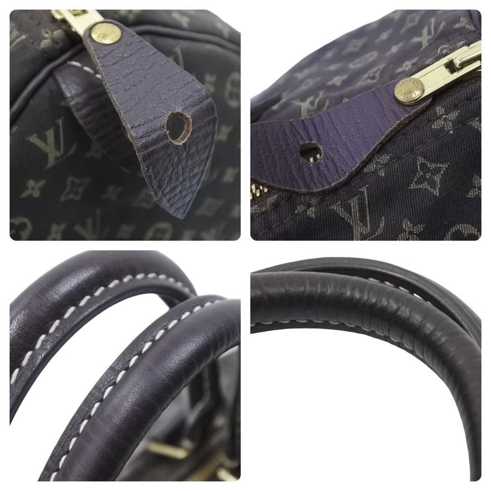 Louis Vuitton Handbag Monogram Minilan Speedy 30 Canvas Ebene Brown