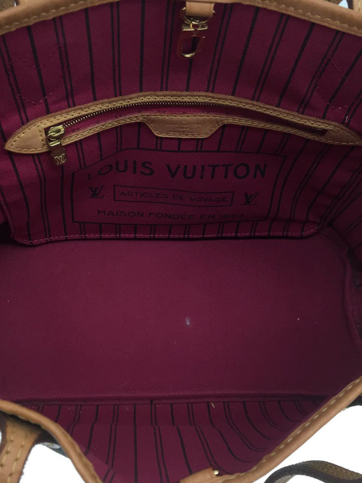 Louis Vuitton Neverfull PM Monogram Handbag PVC Brown
