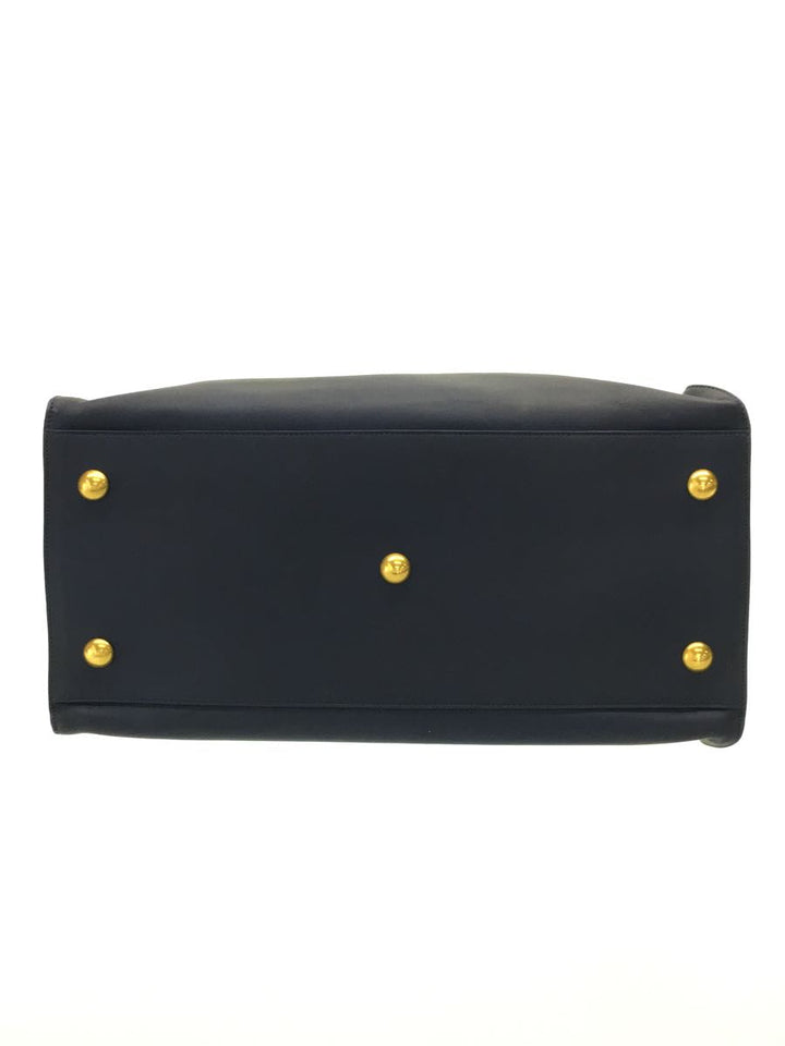 Yves Saint Laurent- Petit Cabas Handbag Boston Bag Leather Navy