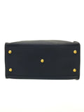 Yves Saint Laurent- Petit Cabas Handbag Boston Bag Leather Navy