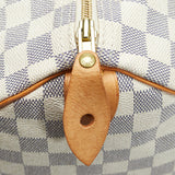 Louis Vuitton Damier Azur Speedy 30 Handbag Mini Boston Bag White