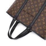Louis Vuitton Macassar Weekend Tote PM Shoulder Bag Black