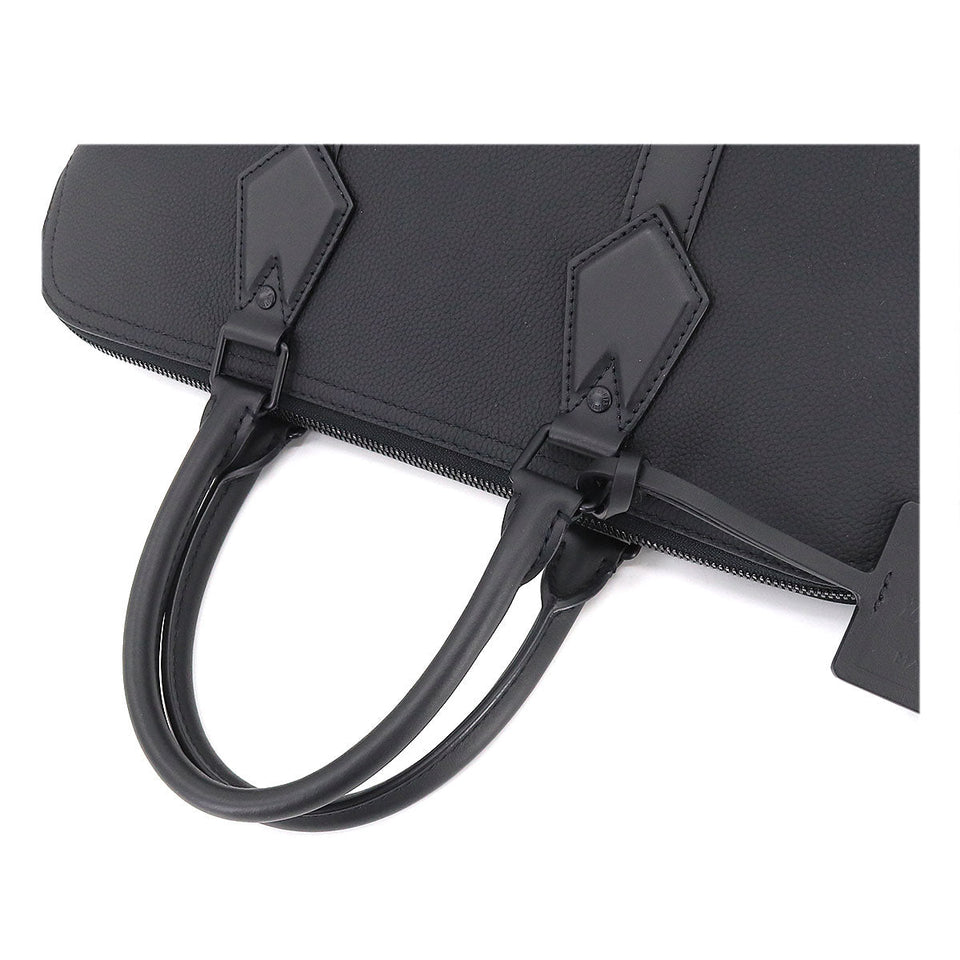 Louis Vuitton Aerogram Takeoff Shoulder Bag Leather Black
