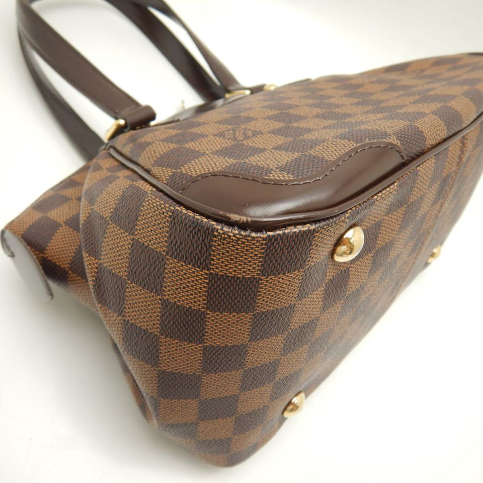Louis Vuitton Damier Verona PM Shoulder Bag Brown