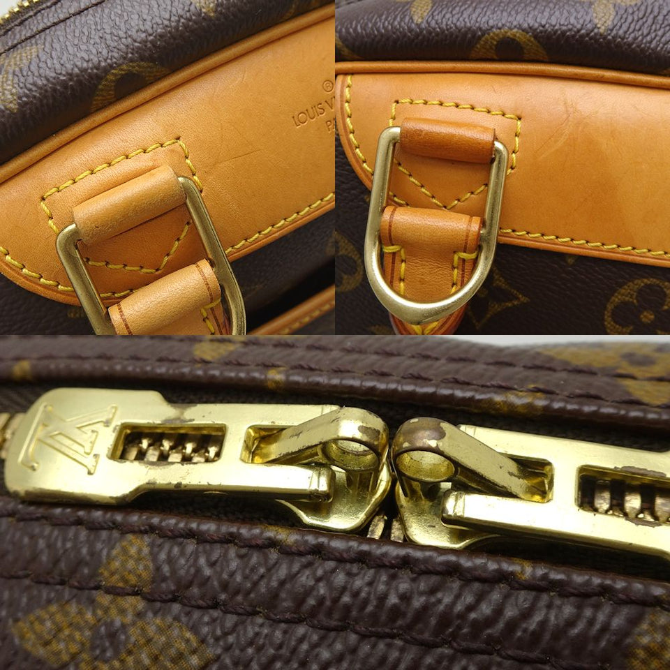 Louis Vuitton Monogram Trouville Handbag Brown