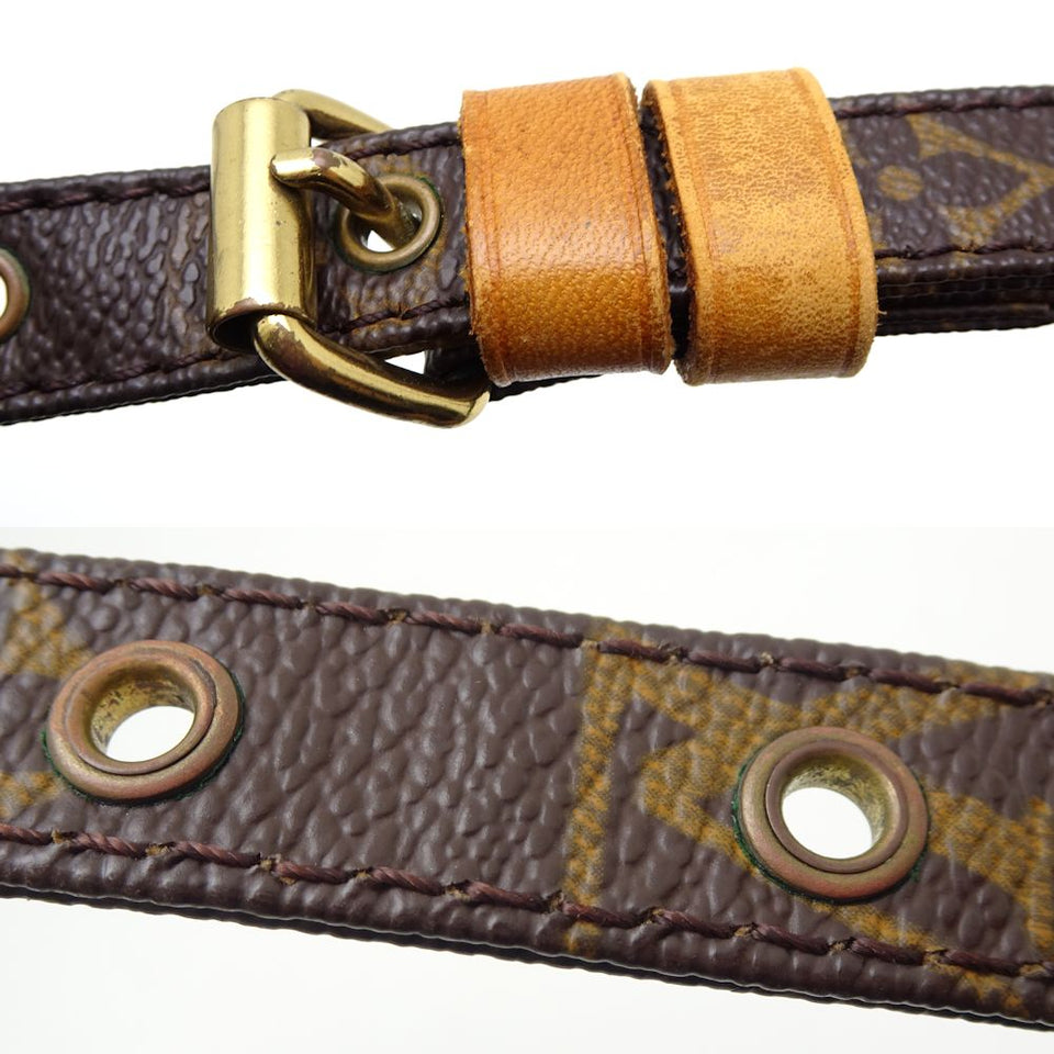 Louis Vuitton Monogram Danube Crossbody Shoulder Bag Brown