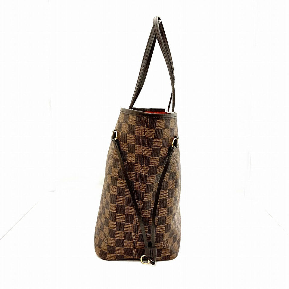 Louis Vuitton Neverfull MM Tote Bag Damier Ebene Brown
