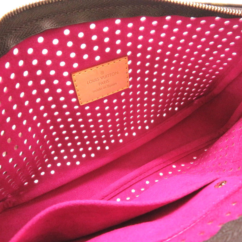 Louis Vuitton Monogram Perfo Pochette Accessoire Fuchsia Handbag