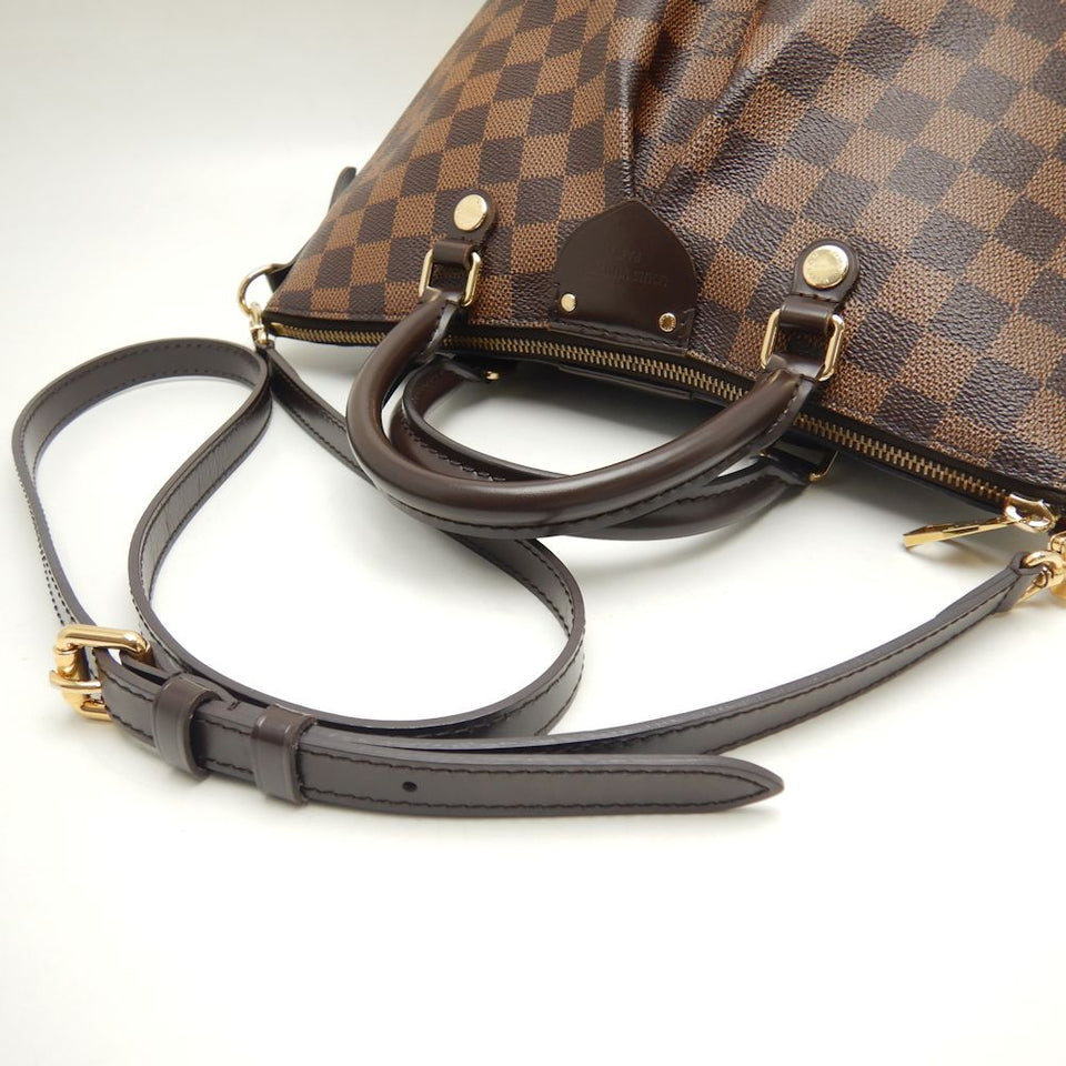 Louis Vuitton Damier Sienna PM Handbag Brown