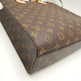 Louis Vuitton Monogram Sac Plat PM Tote Bag Brown