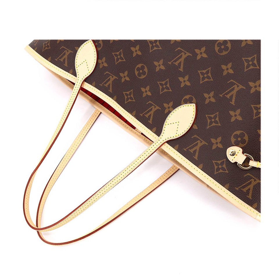 Louis Vuitton Monogram Neverfull MM Tote Bag Brown