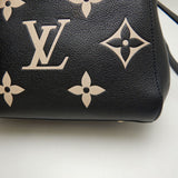 Louis Vuitton Montaigne BB Bicolor Monogram Emplant Noir Black