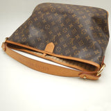 Louis Vuitton Monogram Delightful MM Shoulder Bag Brown