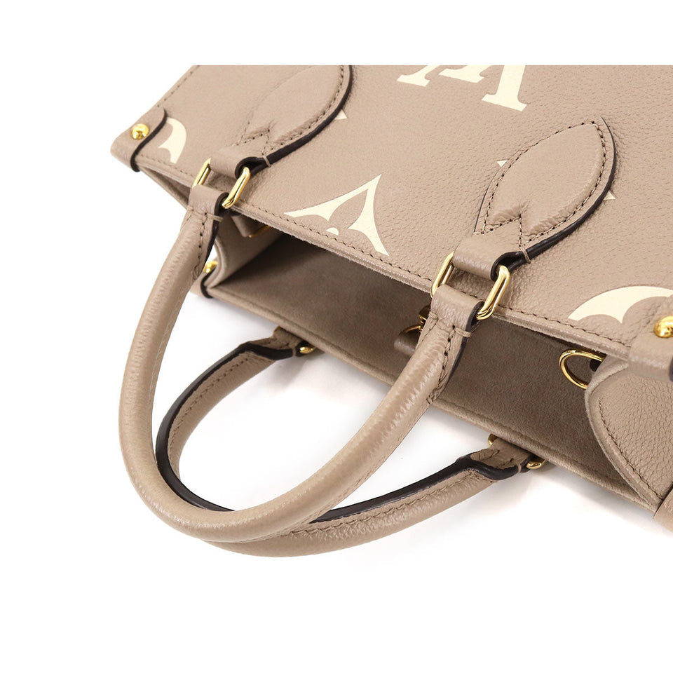 Louis Vuitton Bicolor Monogram Implant Onthego PM 2 Way Tote Shoulder Bag