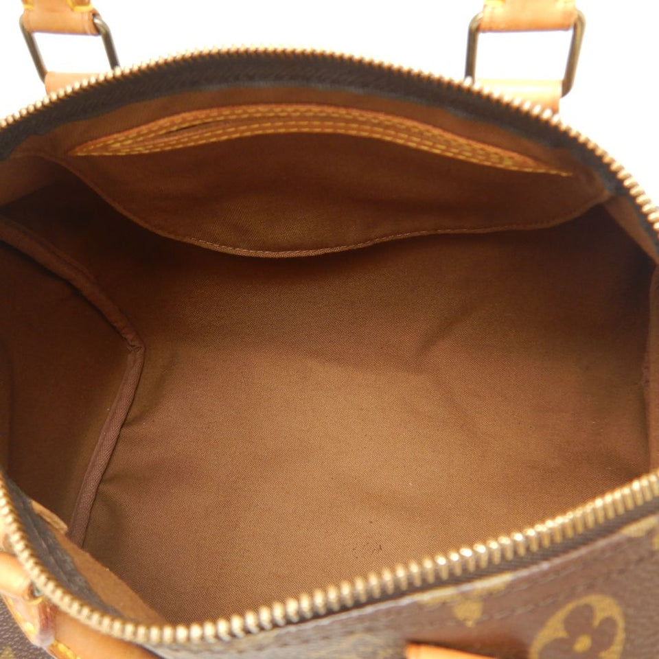 Louis Vuitton Monogram Speedy 30 Handbag Brown