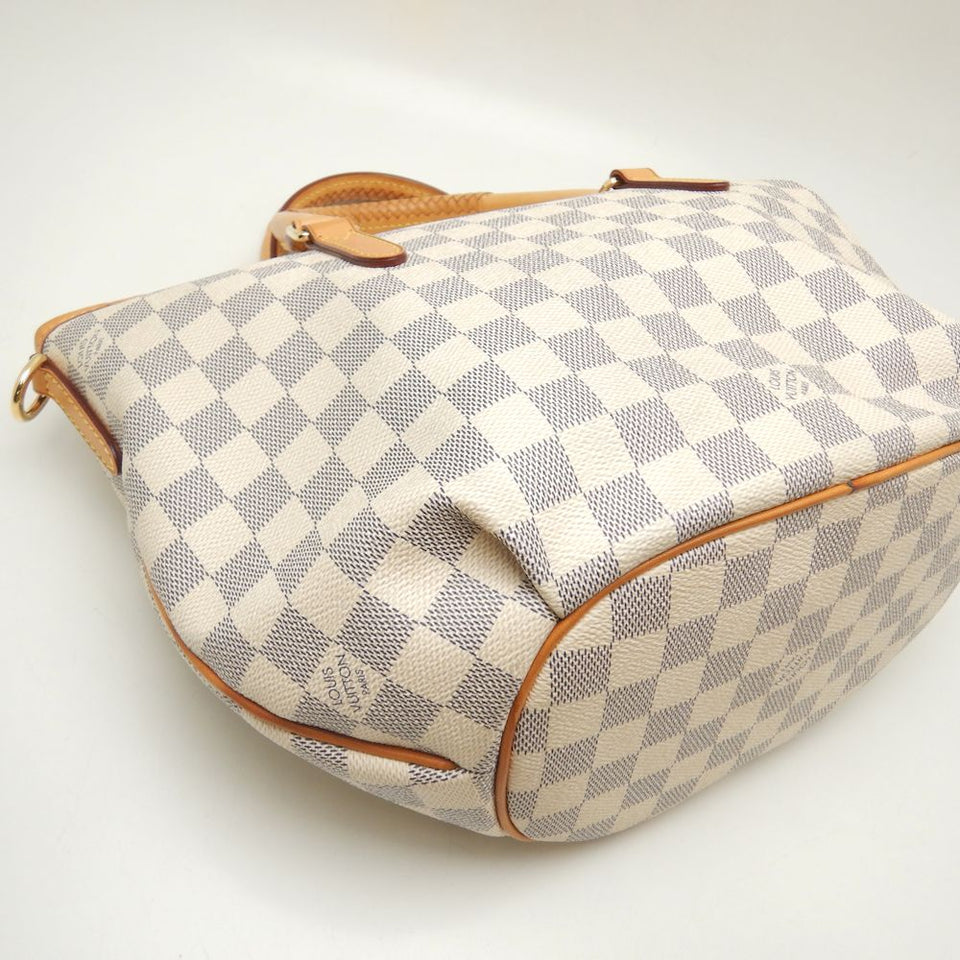 Louis Vuitton Damier Azur Riviera PM Handbag White