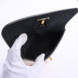 Louis Vuitton Pochette Lock Me Shoulder Bag Kataoshi Leather Black