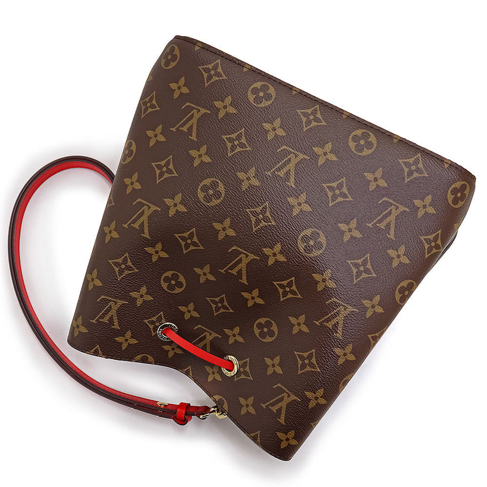 Louis Vuitton NeoNoe Shoulder Bag Monogram Brown Red