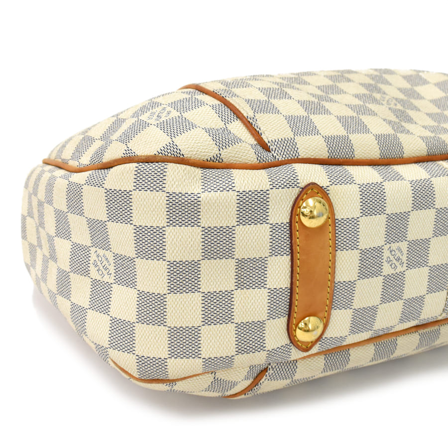 Louis Vuitton Galliera PM Shoulder Bag Damier Azur Ivory