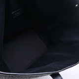 Saint Laurent- Raffia Leather Teddy Tote Bag Black