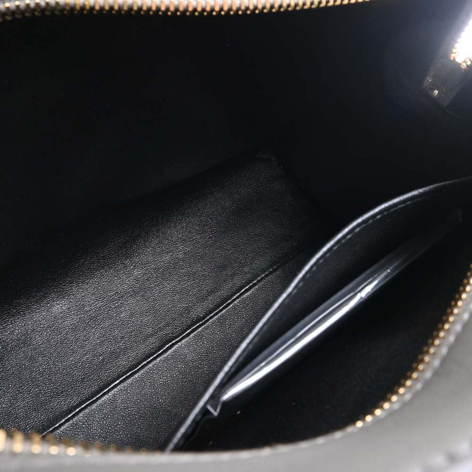 Saint Laurent- Leather Baby Cabas 2way Handbag Gray