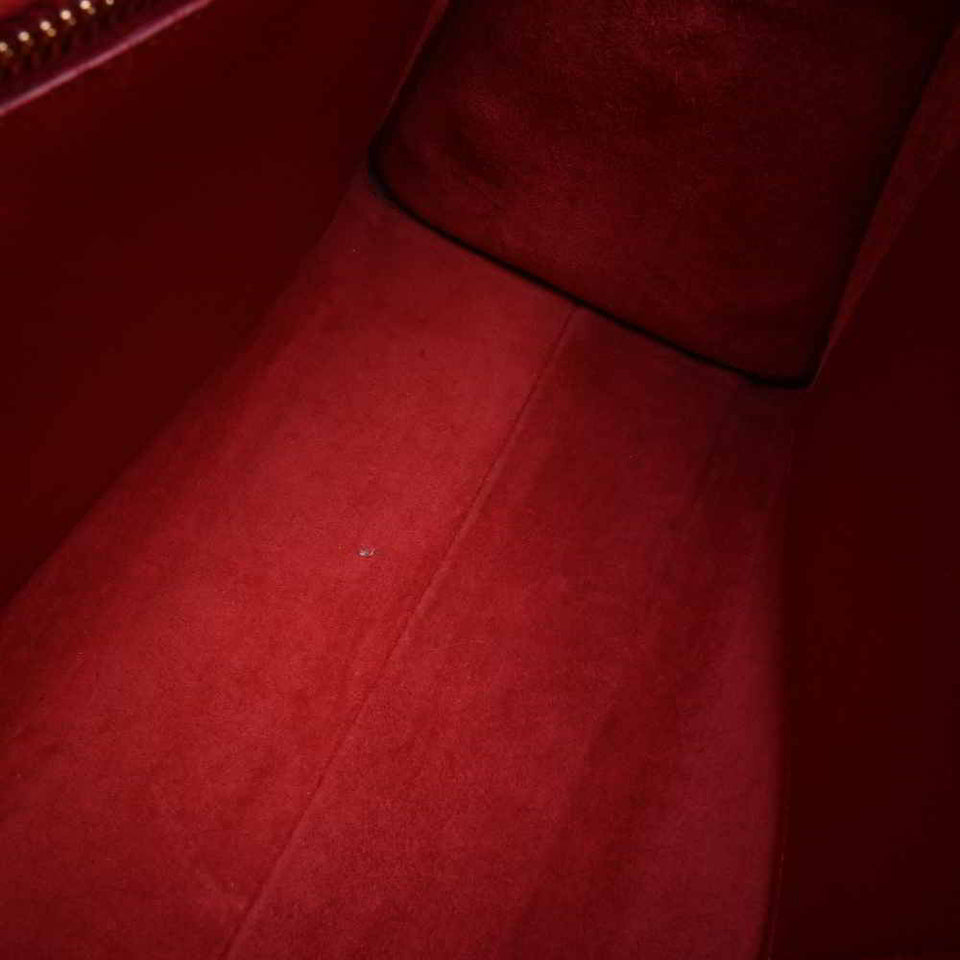 Saint Laurent- Leather Baby Cabas 2way Handbag Red