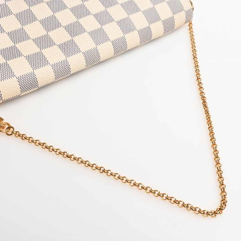 Louis Vuitton Azur Favorite PM 2WAY Shoulder Bag White