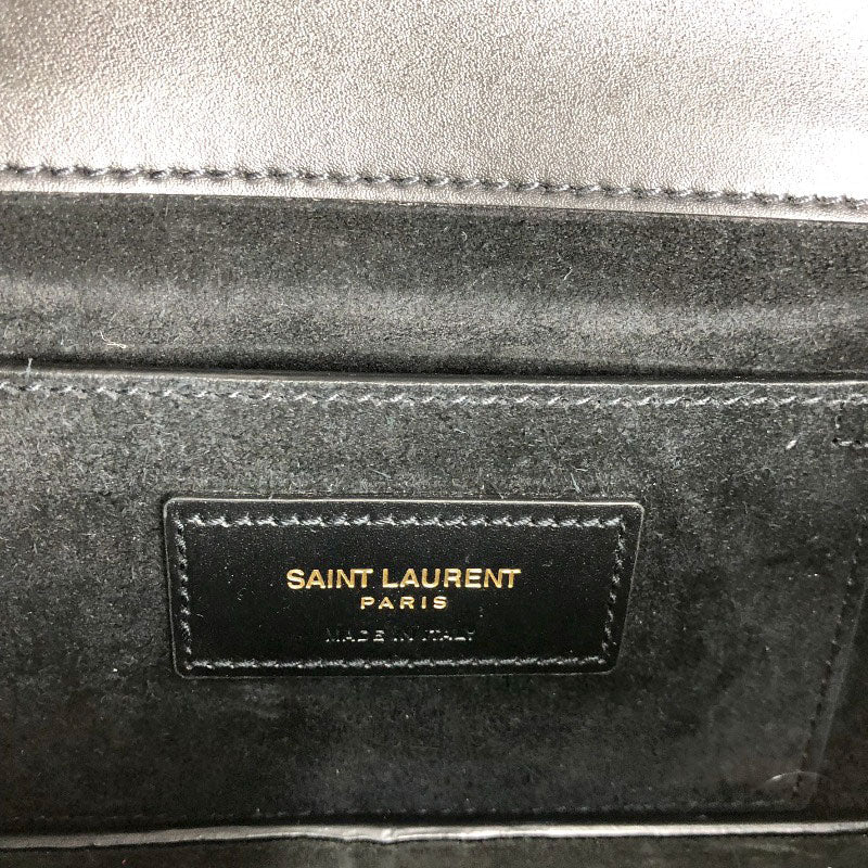 Saint Laurent- Gauche Calf Black Tote Bag