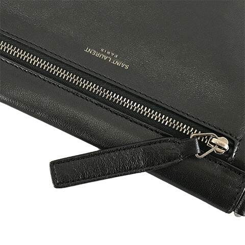 Saint Laurent- Shoulder Bag Black Flat Pouch Sid Body Bag