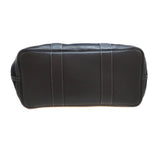 Hermes Garden Party PM Tote Bag Canvas Toile Ash Leather Black